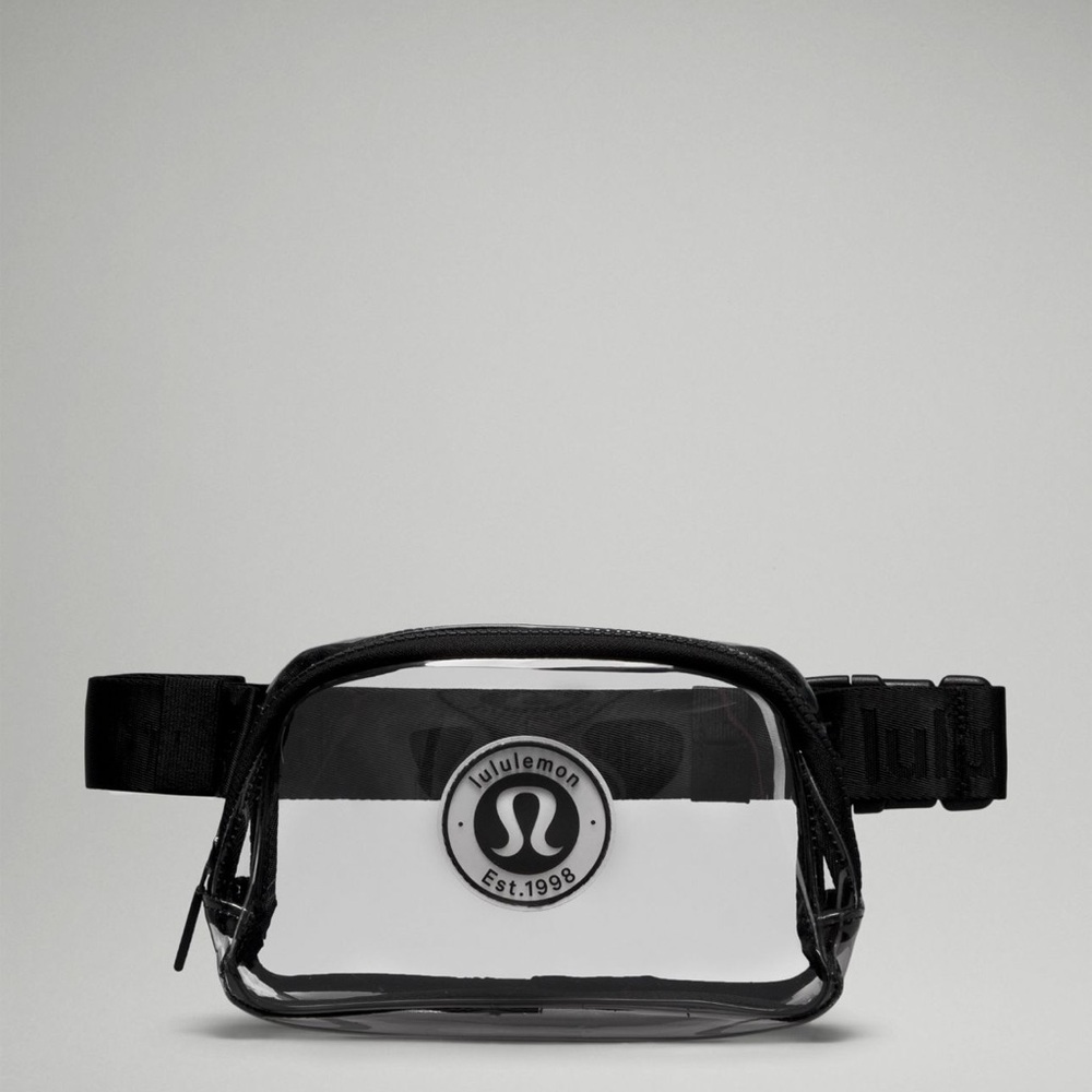 lululemon athletica Transparent and Black Belt Bag